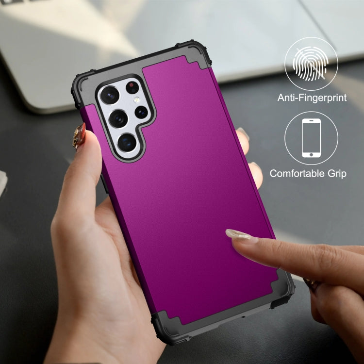 For Samsung Galaxy S22 Ultra 5G PC + Silicone Phone Case