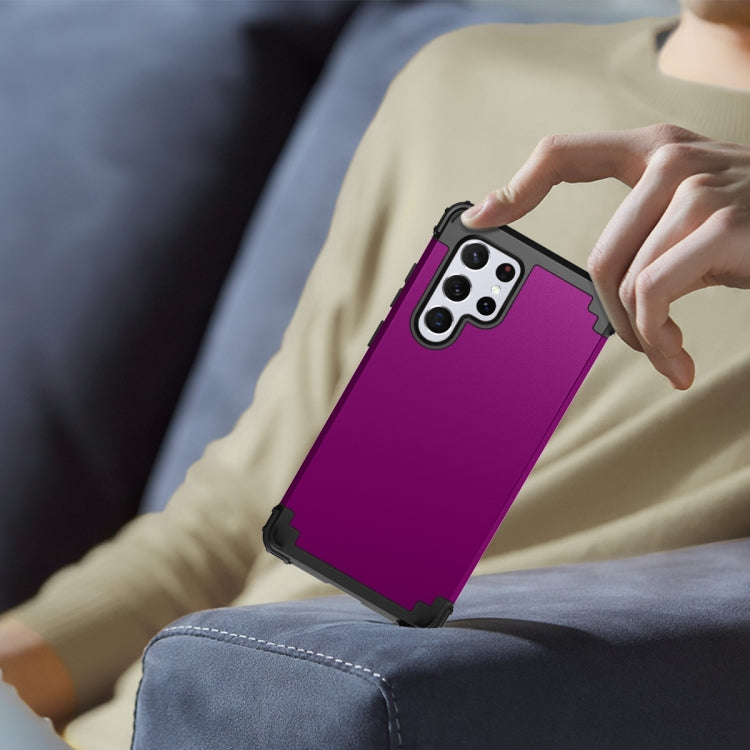 For Samsung Galaxy S22 Ultra 5G PC + Silicone Phone Case