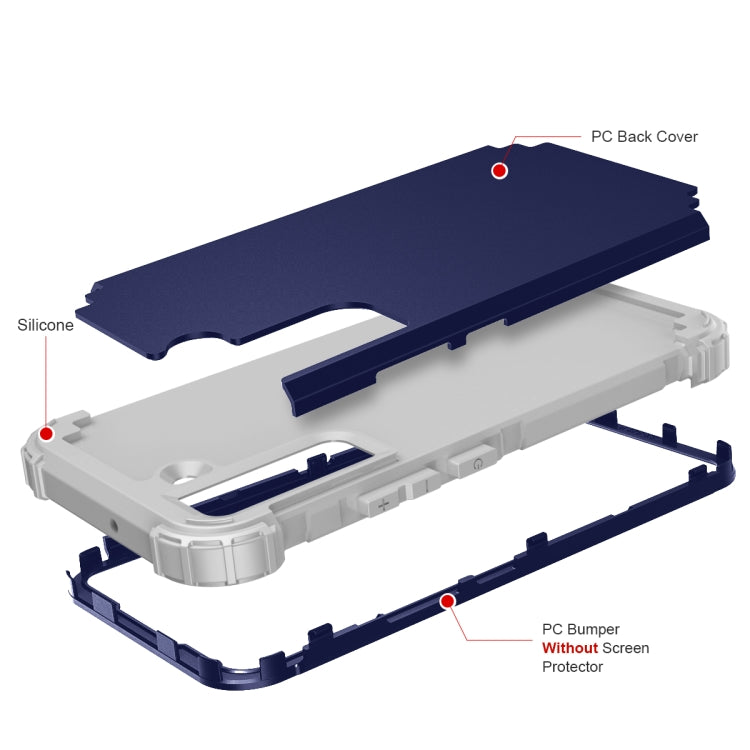 For Samsung Galaxy S22+ 5G PC + Silicone Phone Case