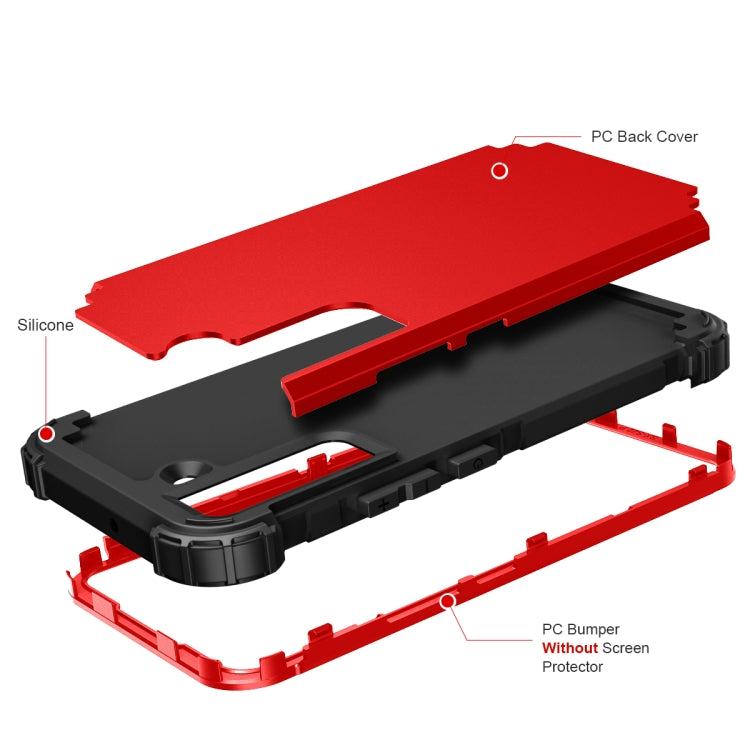 For Samsung Galaxy S22+ 5G PC + Silicone Phone Case