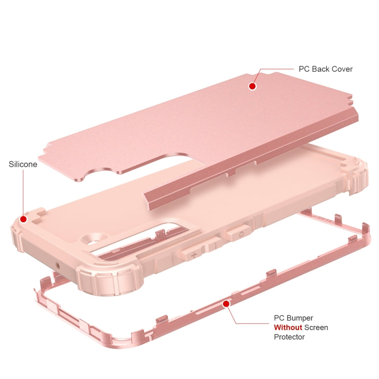 For Samsung Galaxy S22+ 5G PC + Silicone Phone Case