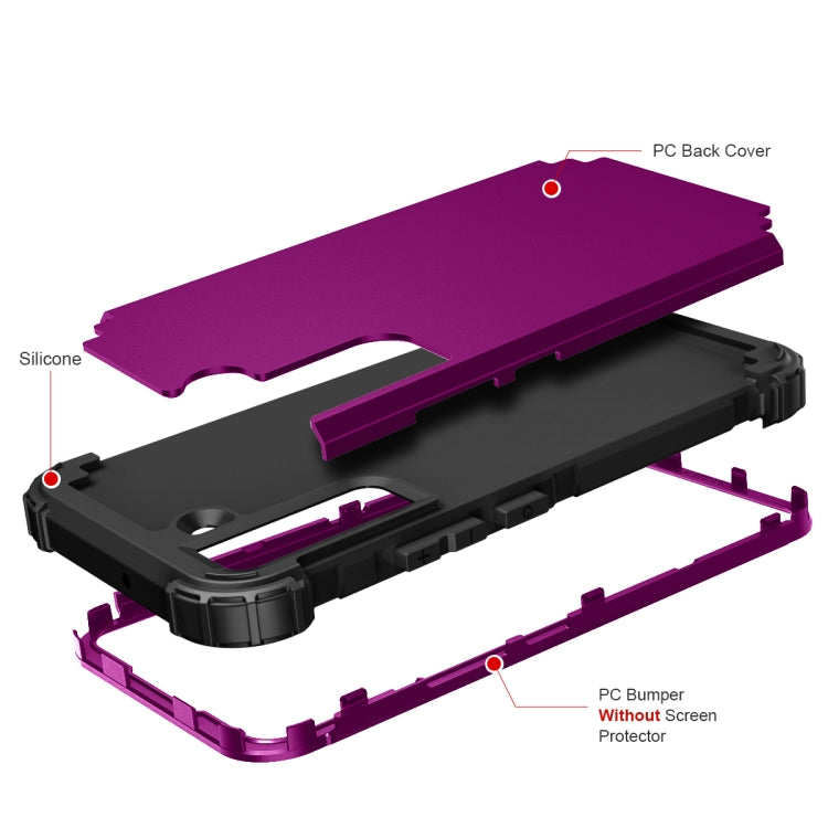 For Samsung Galaxy S22+ 5G PC + Silicone Phone Case