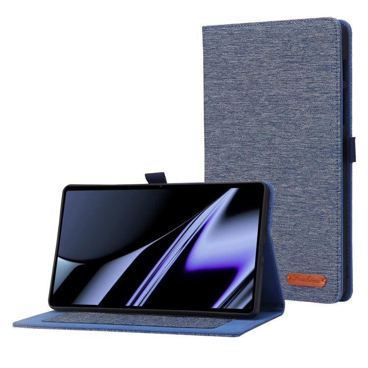 For OPPO Realme Pad mini Horizontal Flip TPU + Fabric PU Leather Tablet Case