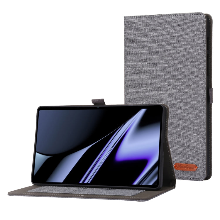 For OPPO Realme Pad mini Horizontal Flip TPU + Fabric PU Leather Tablet Case