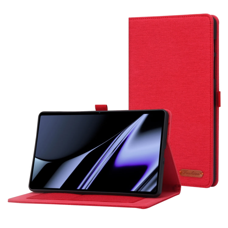 For OPPO Realme Pad mini Horizontal Flip TPU + Fabric PU Leather Tablet Case