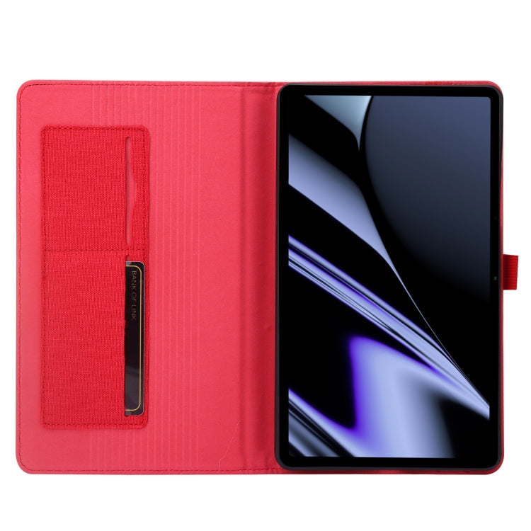 For OPPO Realme Pad mini Horizontal Flip TPU + Fabric PU Leather Tablet Case