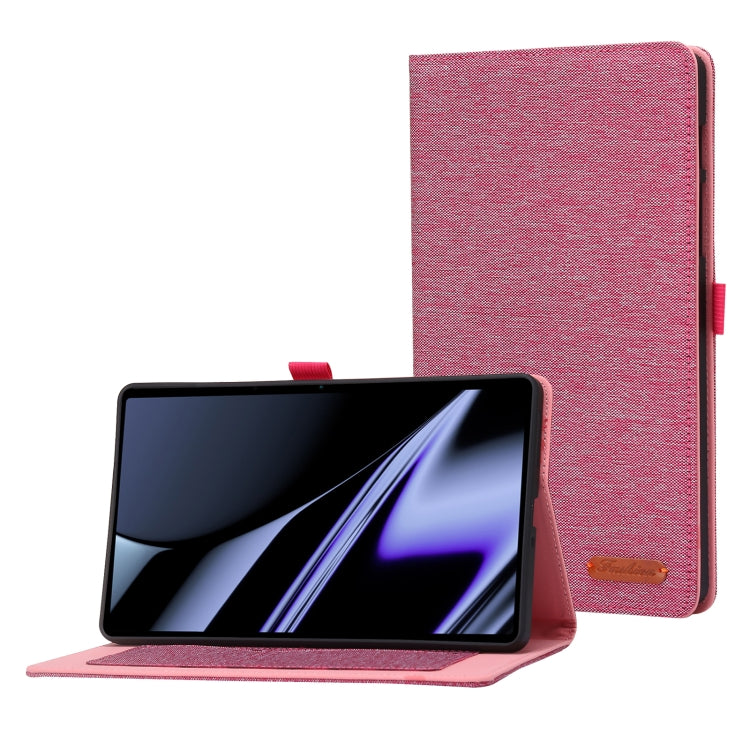 For OPPO Realme Pad mini Horizontal Flip TPU + Fabric PU Leather Tablet Case