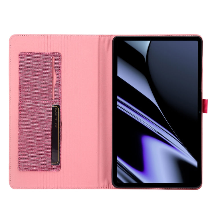 For OPPO Realme Pad mini Horizontal Flip TPU + Fabric PU Leather Tablet Case