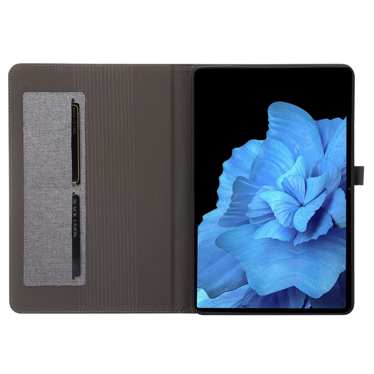 For vivo Pad 11 inch Horizontal Flip TPU + Fabric PU Leather Tablet Case