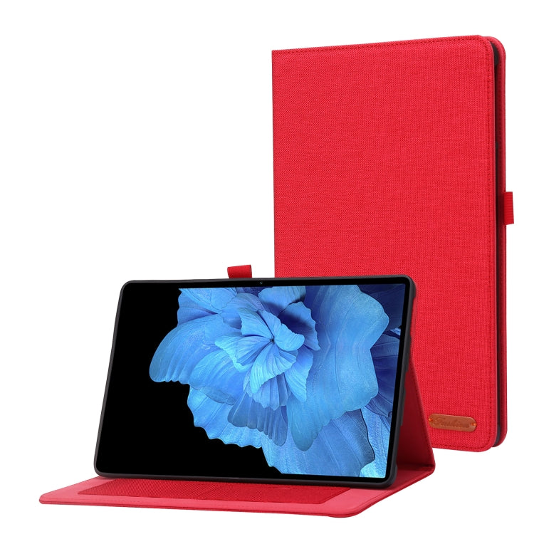 For vivo Pad 11 inch Horizontal Flip TPU + Fabric PU Leather Tablet Case