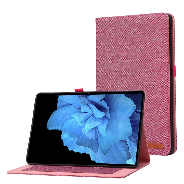 For vivo Pad 11 inch Horizontal Flip TPU + Fabric PU Leather Tablet Case