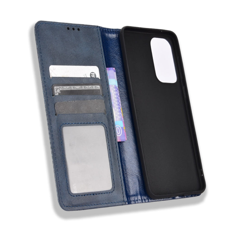 For Samsung Galaxy A23 5G Magnetic Buckle Retro Texture Leather Phone Case