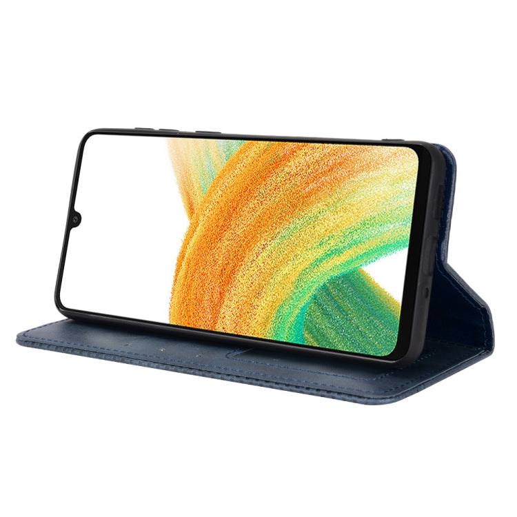 For Samsung Galaxy A23 5G Magnetic Buckle Retro Texture Leather Phone Case