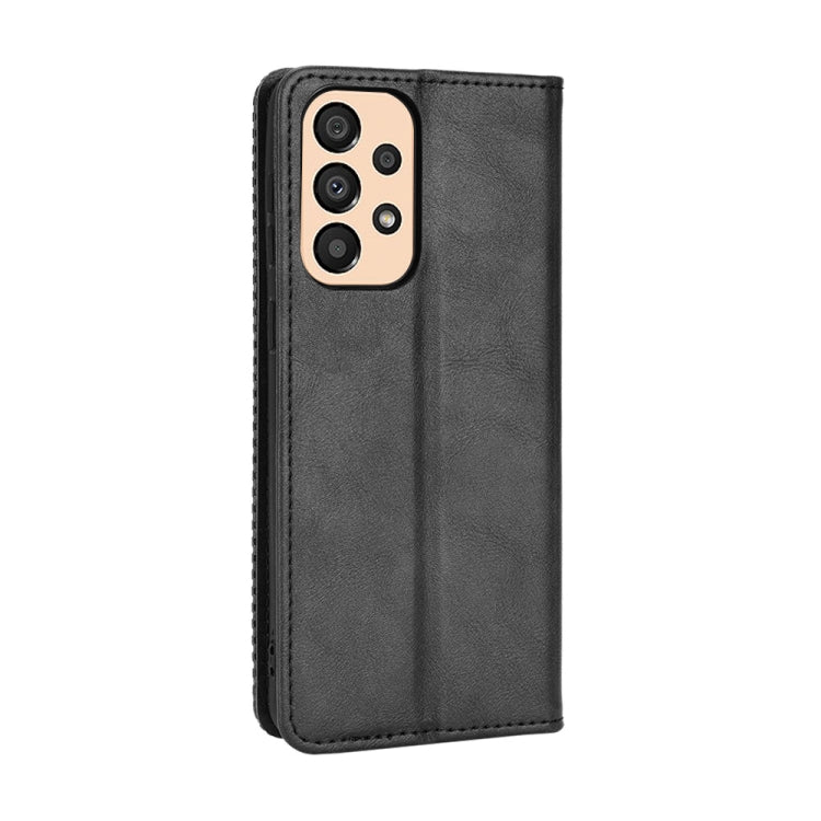 For Samsung Galaxy A23 5G Magnetic Buckle Retro Texture Leather Phone Case