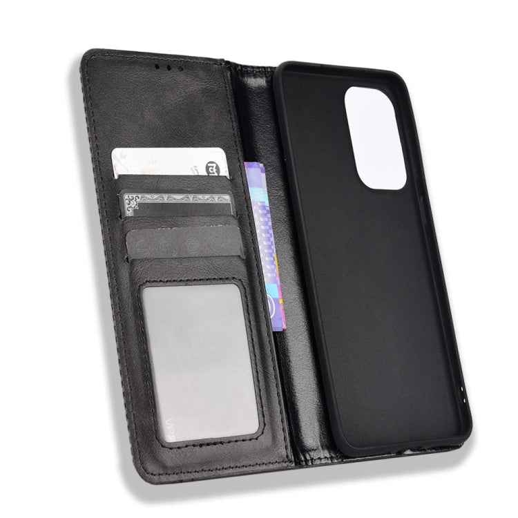 For Samsung Galaxy A23 5G Magnetic Buckle Retro Texture Leather Phone Case