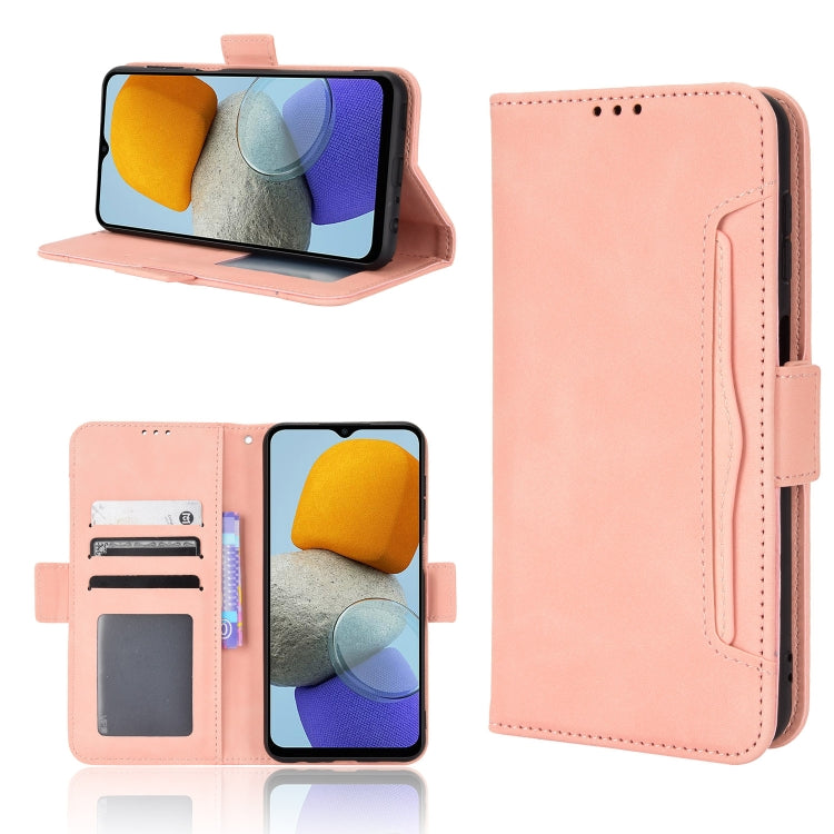 For Samsung Galaxy M23 5G Skin Feel Calf Pattern Horizontal Flip Leather Phone Case