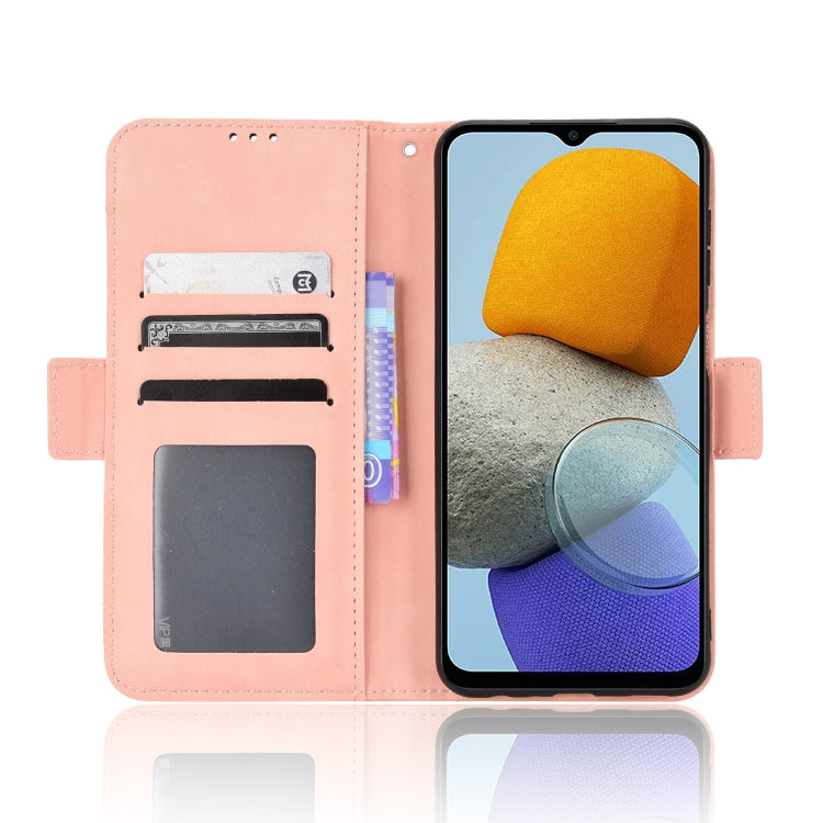 For Samsung Galaxy M23 5G Skin Feel Calf Pattern Horizontal Flip Leather Phone Case