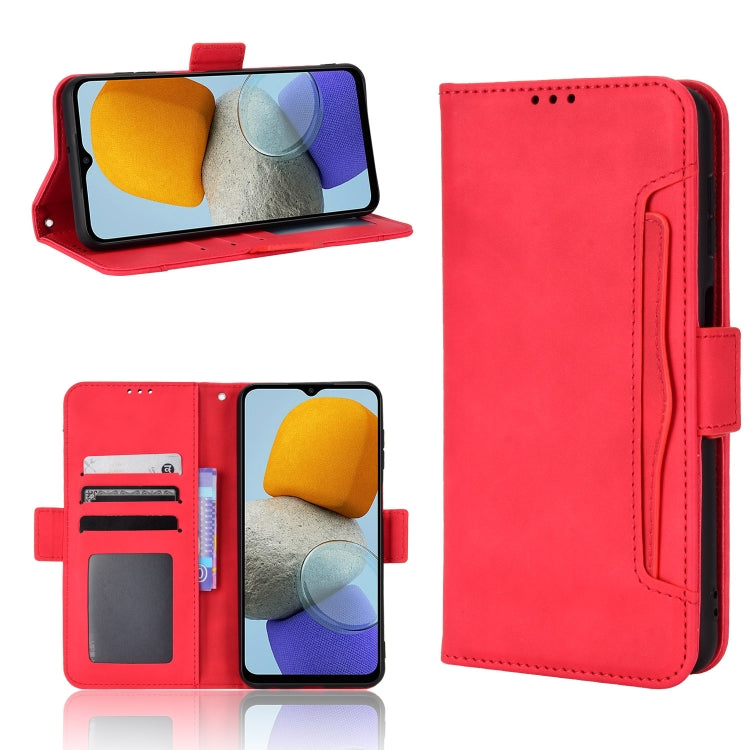For Samsung Galaxy M23 5G Skin Feel Calf Pattern Horizontal Flip Leather Phone Case