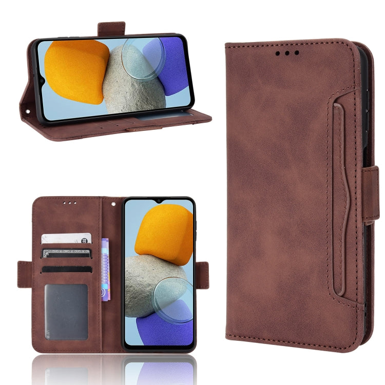 For Samsung Galaxy M23 5G Skin Feel Calf Pattern Horizontal Flip Leather Phone Case