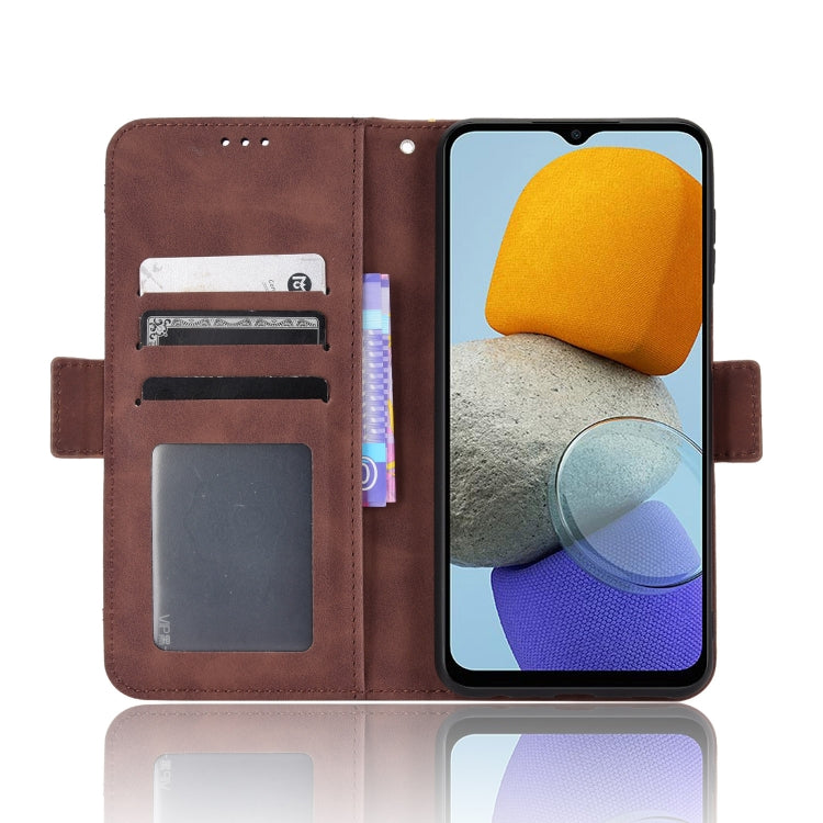 For Samsung Galaxy M23 5G Skin Feel Calf Pattern Horizontal Flip Leather Phone Case
