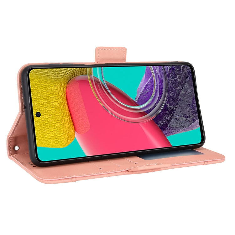 For Samsung Galaxy M53 5G Skin Feel Calf Pattern Horizontal Flip Leather Phone Case