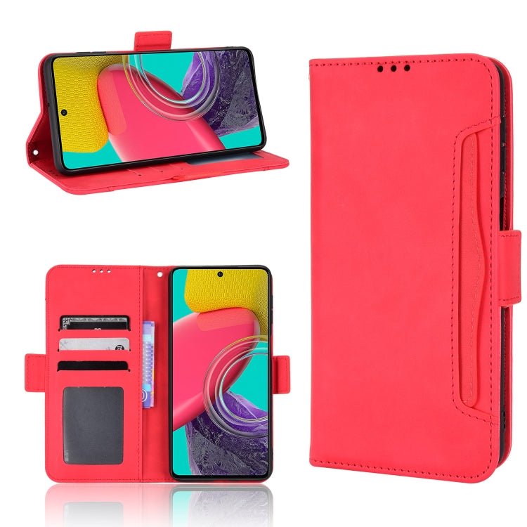 For Samsung Galaxy M53 5G Skin Feel Calf Pattern Horizontal Flip Leather Phone Case