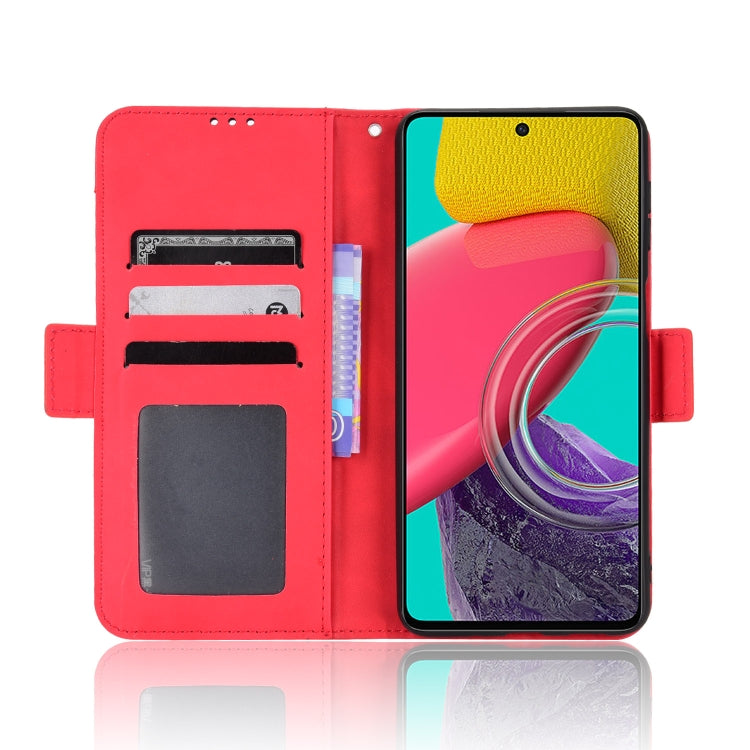 For Samsung Galaxy M53 5G Skin Feel Calf Pattern Horizontal Flip Leather Phone Case
