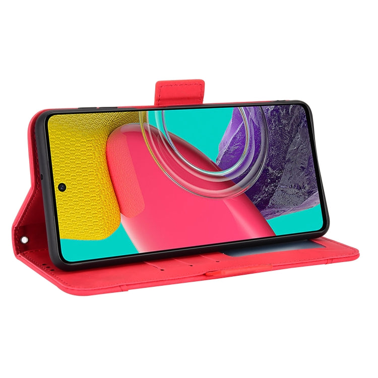 For Samsung Galaxy M53 5G Skin Feel Calf Pattern Horizontal Flip Leather Phone Case