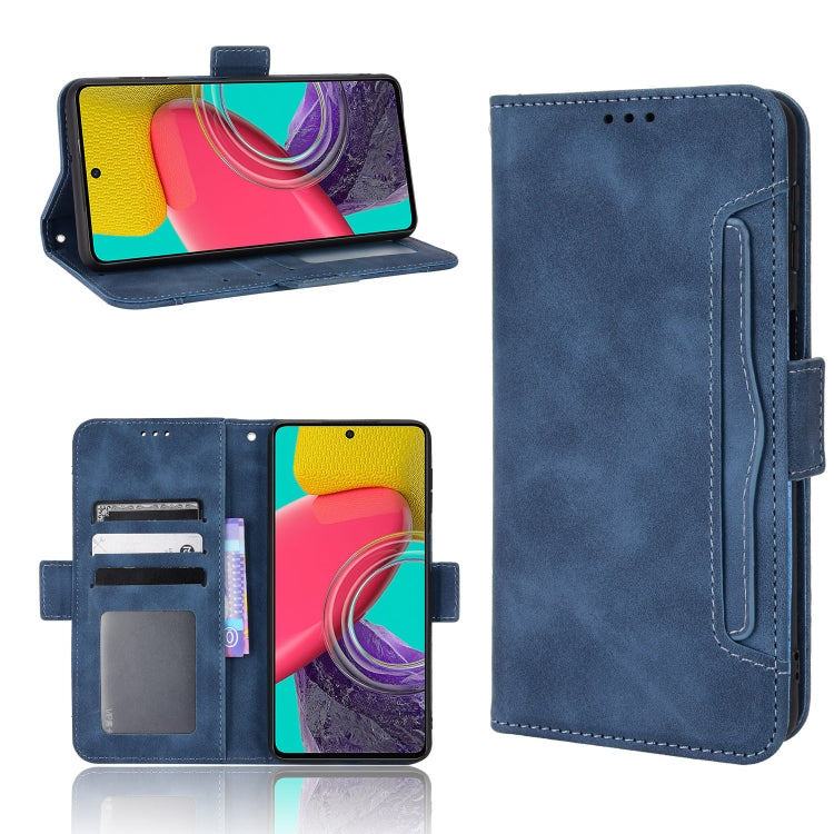 For Samsung Galaxy M53 5G Skin Feel Calf Pattern Horizontal Flip Leather Phone Case