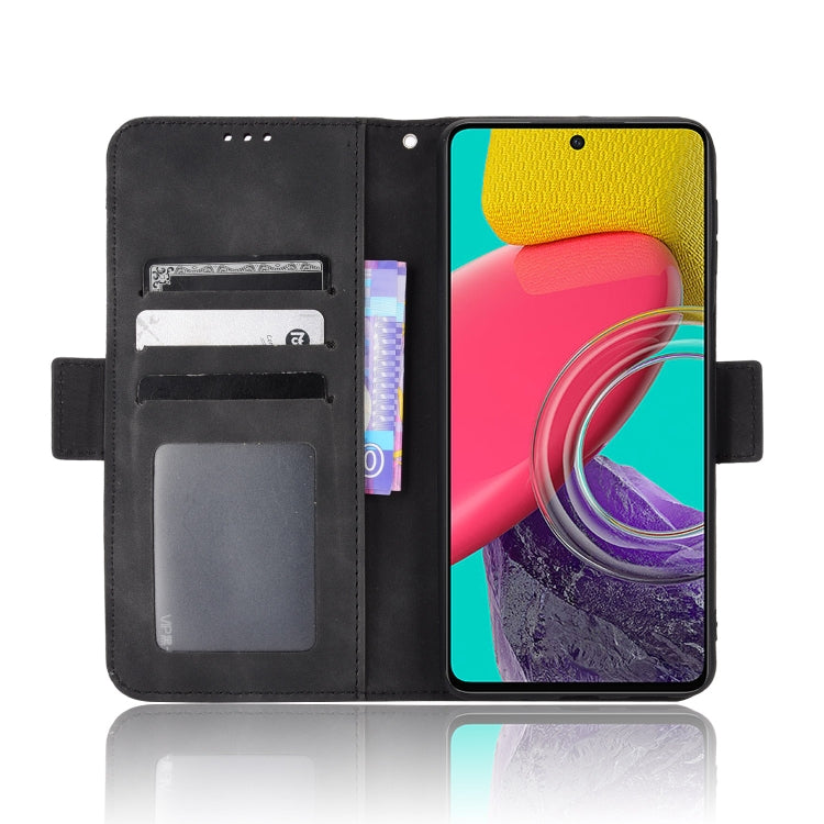 For Samsung Galaxy M53 5G Skin Feel Calf Pattern Horizontal Flip Leather Phone Case