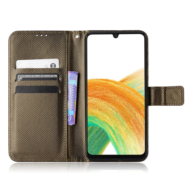 For Samsung Galaxy A23 5G Diamond Texture Leather Phone Case
