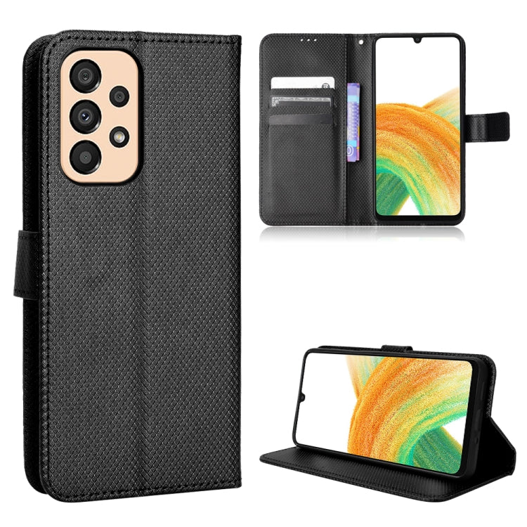 For Samsung Galaxy A23 5G Diamond Texture Leather Phone Case