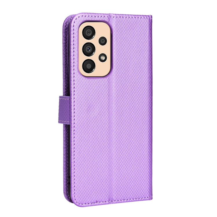 For Samsung Galaxy A33 5G Diamond Texture Leather Phone Case