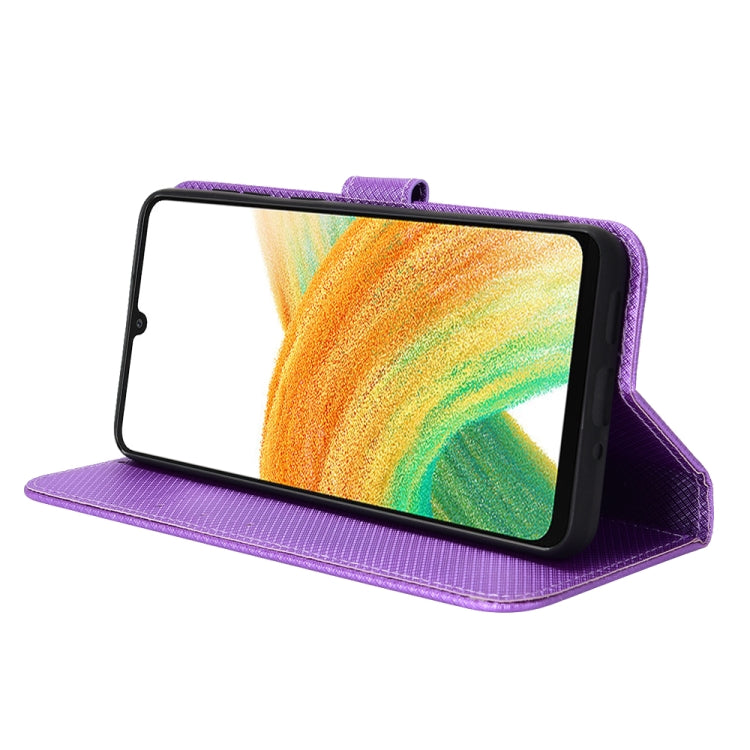 For Samsung Galaxy A33 5G Diamond Texture Leather Phone Case