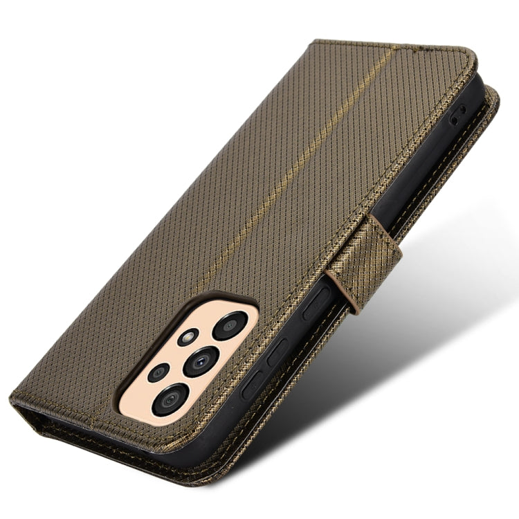 For Samsung Galaxy A33 5G Diamond Texture Leather Phone Case
