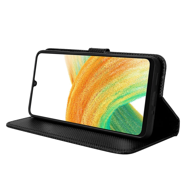 For Samsung Galaxy A33 5G Diamond Texture Leather Phone Case