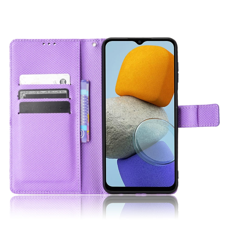 For Samsung Galaxy M23 5G Diamond Texture Leather Phone Case