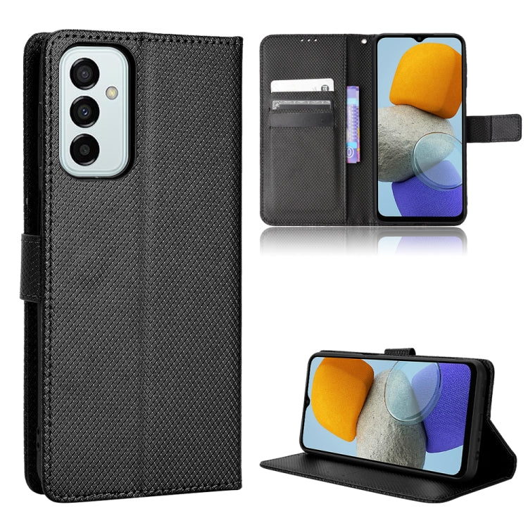 For Samsung Galaxy M23 5G Diamond Texture Leather Phone Case