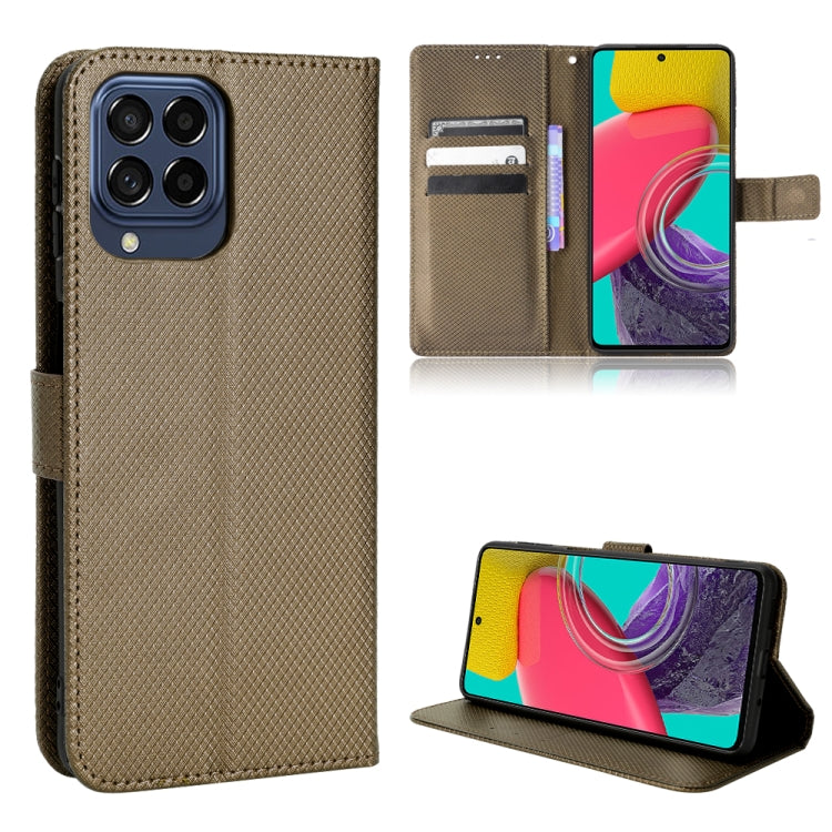 For Samsung Galaxy M53 5G Diamond Texture Leather Phone Case