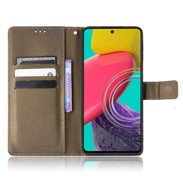 For Samsung Galaxy M53 5G Diamond Texture Leather Phone Case