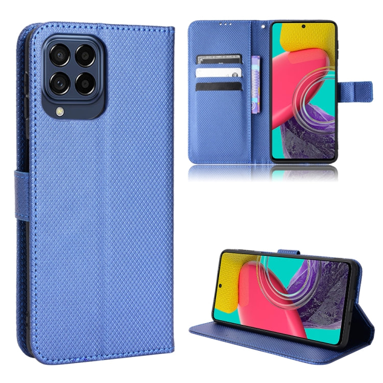 For Samsung Galaxy M53 5G Diamond Texture Leather Phone Case