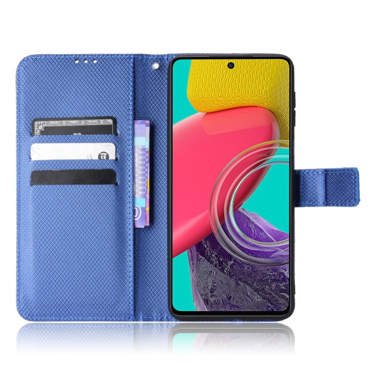 For Samsung Galaxy M53 5G Diamond Texture Leather Phone Case