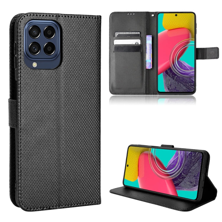 For Samsung Galaxy M53 5G Diamond Texture Leather Phone Case