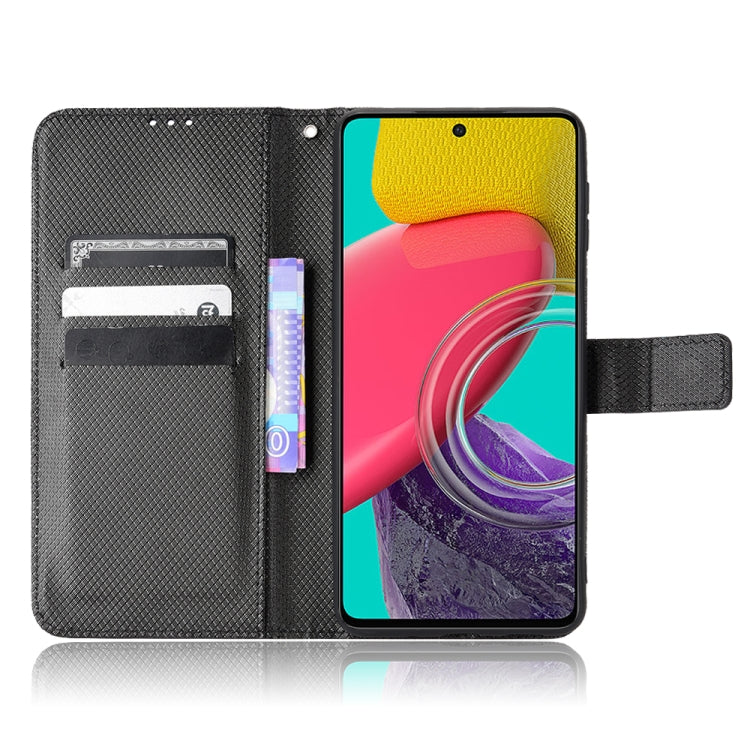 For Samsung Galaxy M53 5G Diamond Texture Leather Phone Case