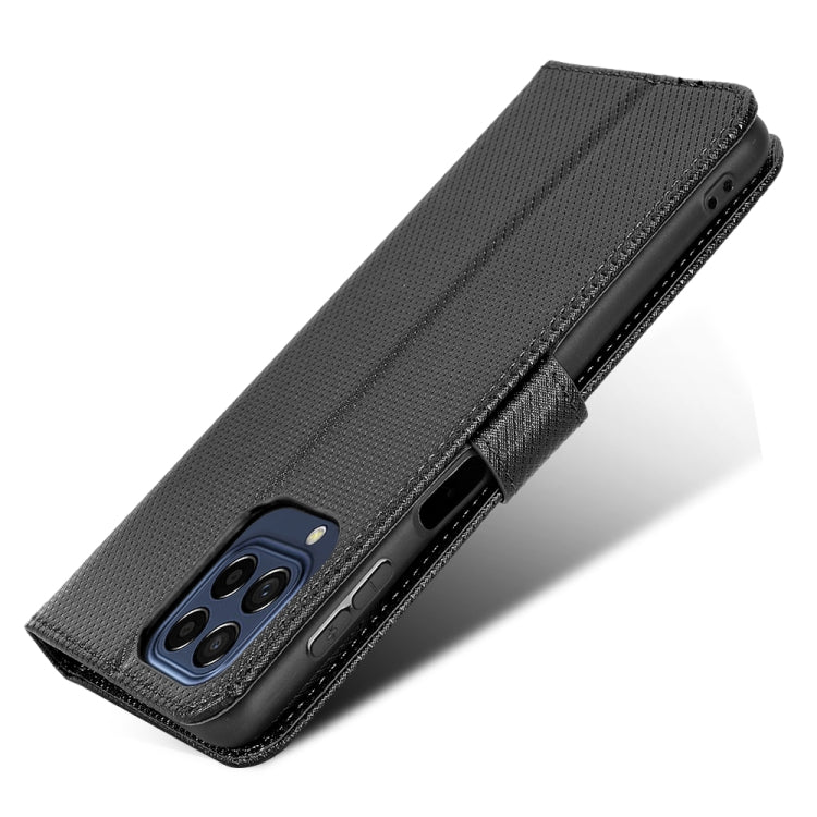 For Samsung Galaxy M53 5G Diamond Texture Leather Phone Case