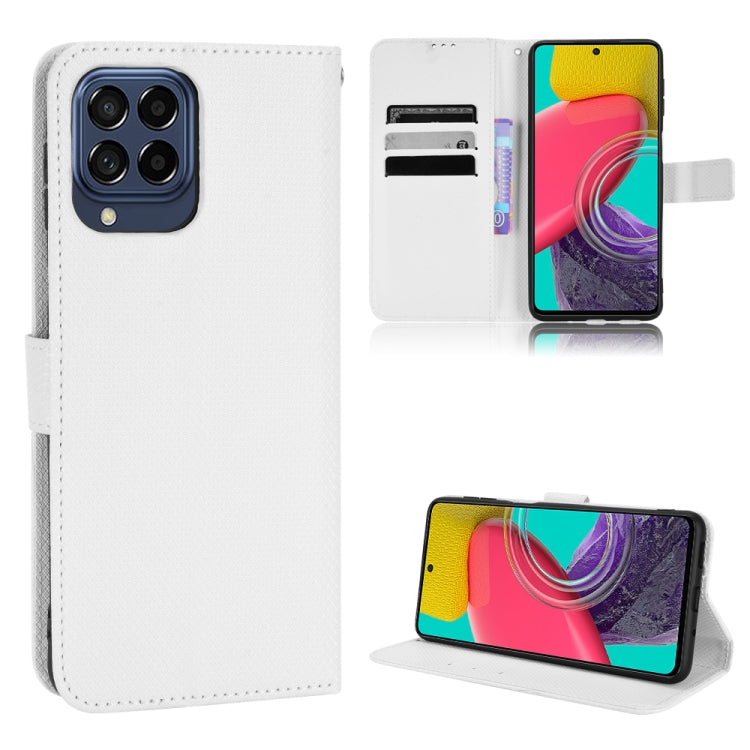 For Samsung Galaxy M53 5G Diamond Texture Leather Phone Case