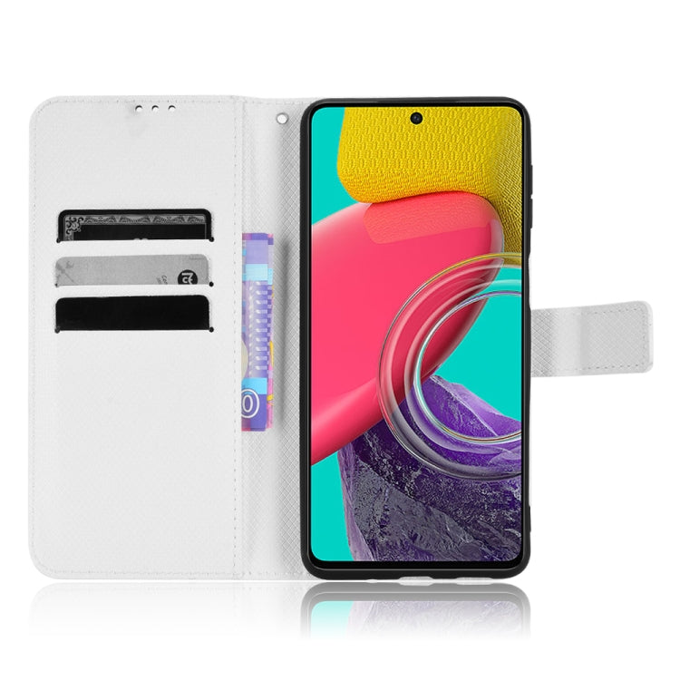 For Samsung Galaxy M53 5G Diamond Texture Leather Phone Case