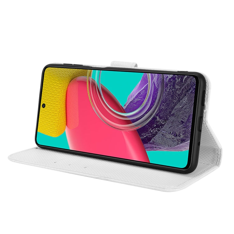 For Samsung Galaxy M53 5G Diamond Texture Leather Phone Case
