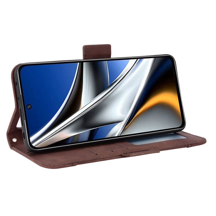 For Xiaomi Poco X4 Pro 5G Skin Feel Calf Pattern Leather Phone Case