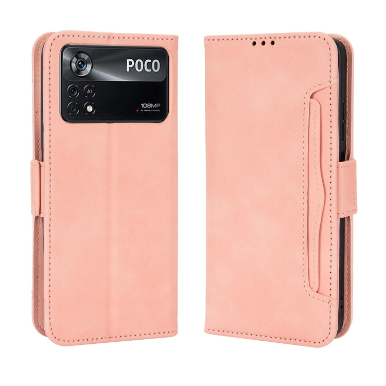 For Xiaomi Poco X4 Pro 5G Skin Feel Calf Pattern Leather Phone Case